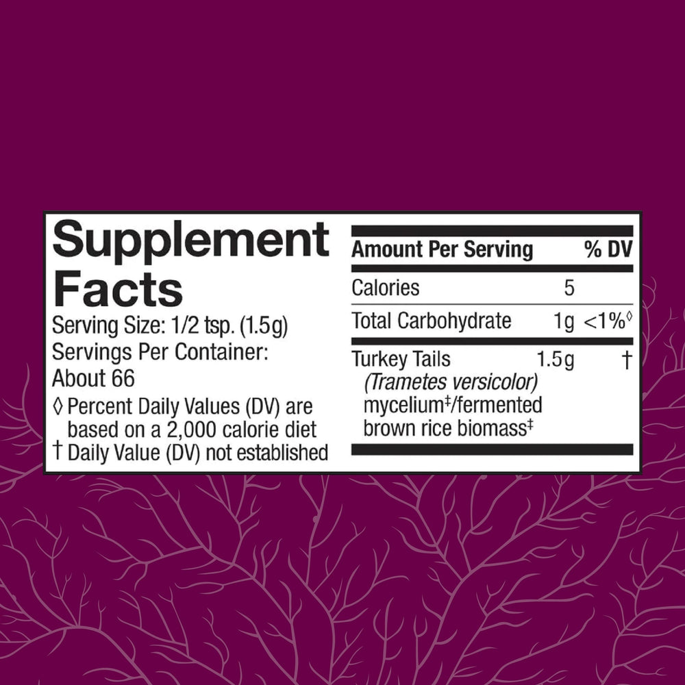 Bottle of Host Defense Turkey Tail Mushroom Powder