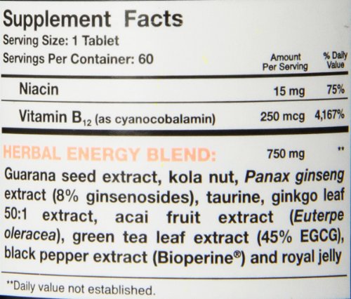 Hot Stuff Nutritionals UP Your Gas tablets with Acai and B-12 offer a daytime energy option.