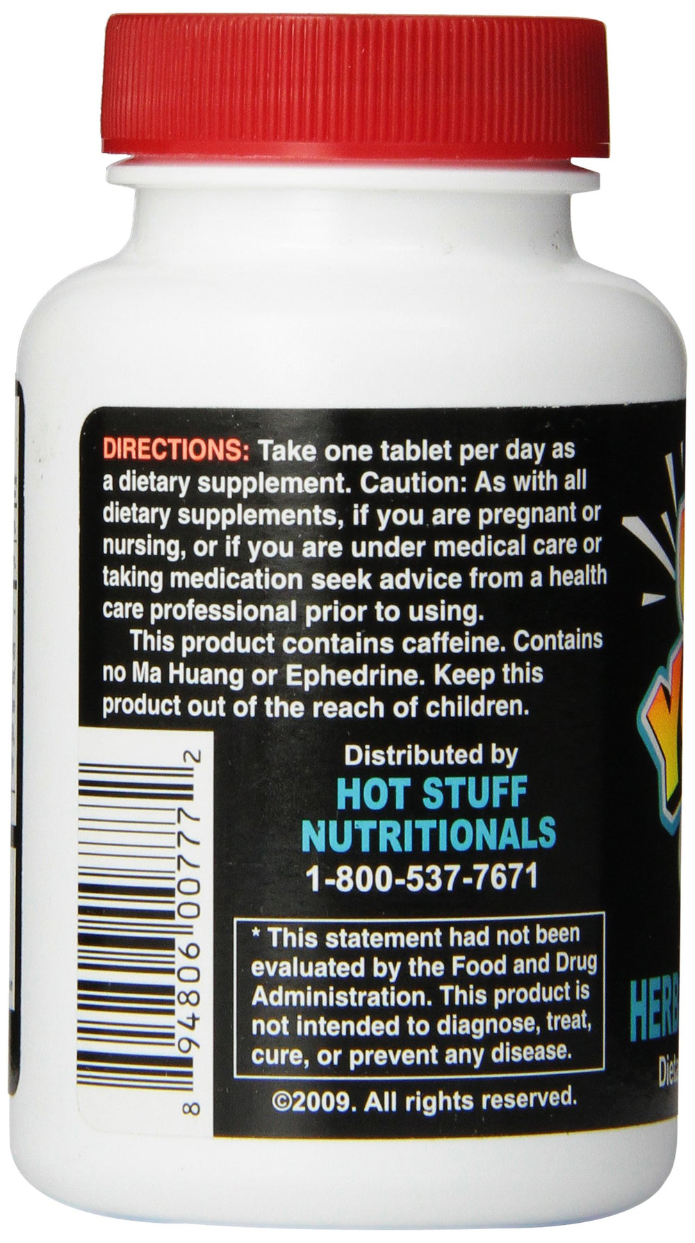 Hot Stuff Nutritionals UP Your Gas packaging shows a sealed bottle for safety-conscious shoppers.