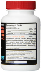 Hot Stuff Nutritionals UP Your Gas blister pack close-up highlights green tea and taurine support.