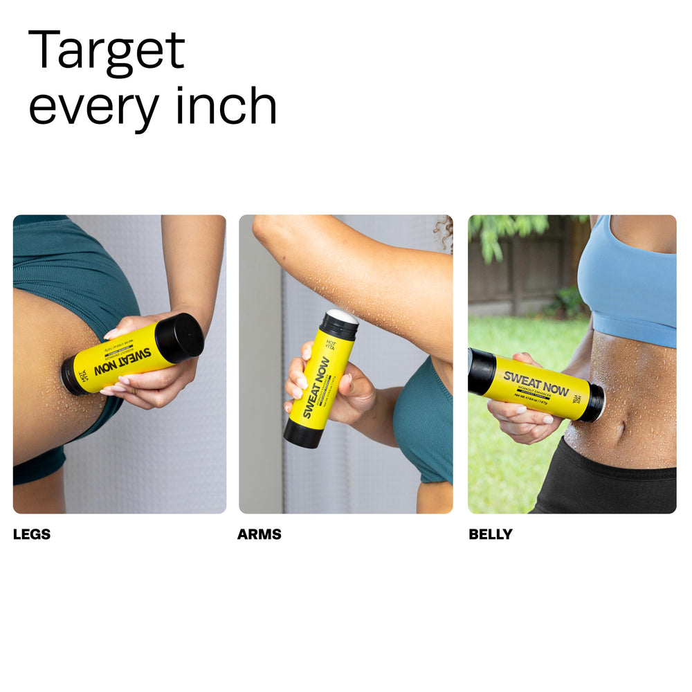 Hot Vita Sweat Now Gel on arm illustrates rapid activation during sessions