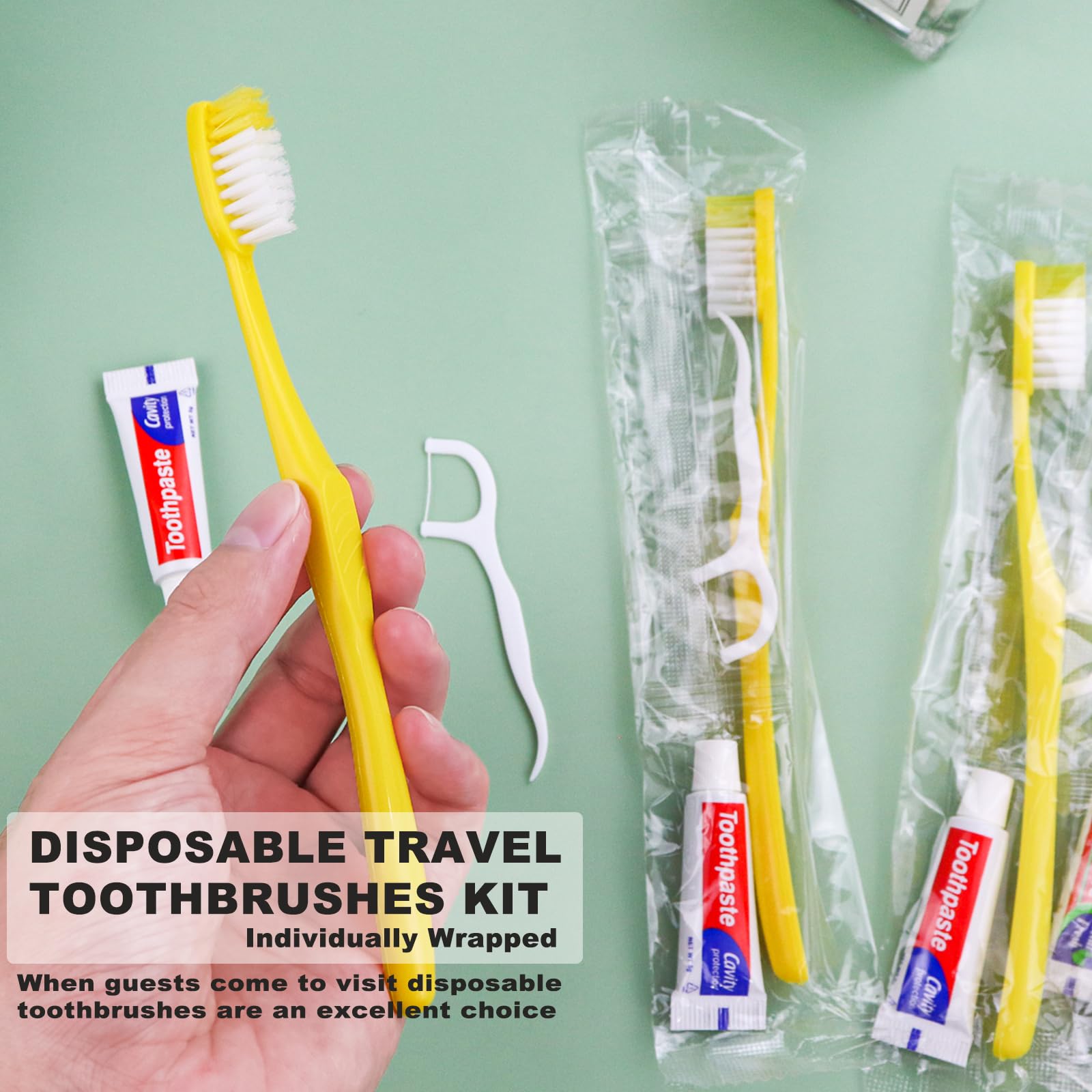 Hotel front desk welcome supplies toothbrush kit