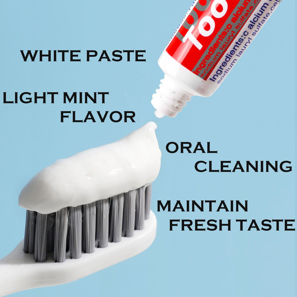 Hotel or vacation travel kit with mouthwash and toothpaste