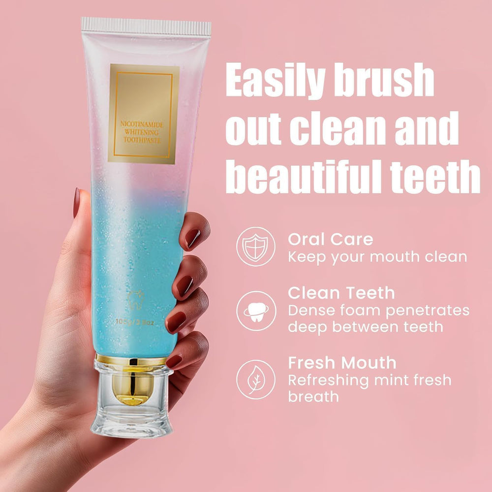 Brightened smile after using Hotlock Niacinamide Whitening Toothpaste