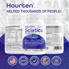 Graphic illustration of Hourten 18-in-1 formula ingredients