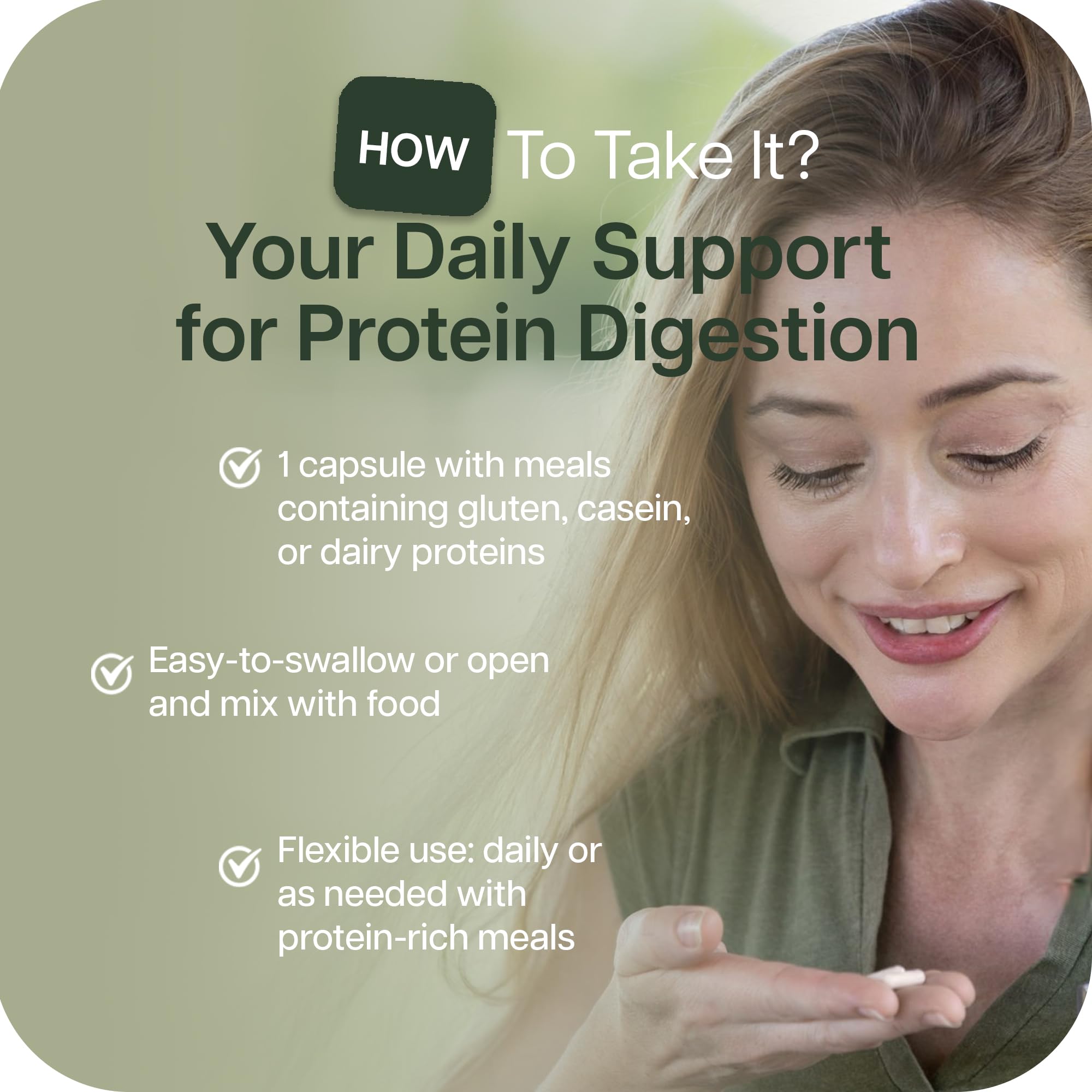 Protein-focused digestive enzymes for dairy and wheat
