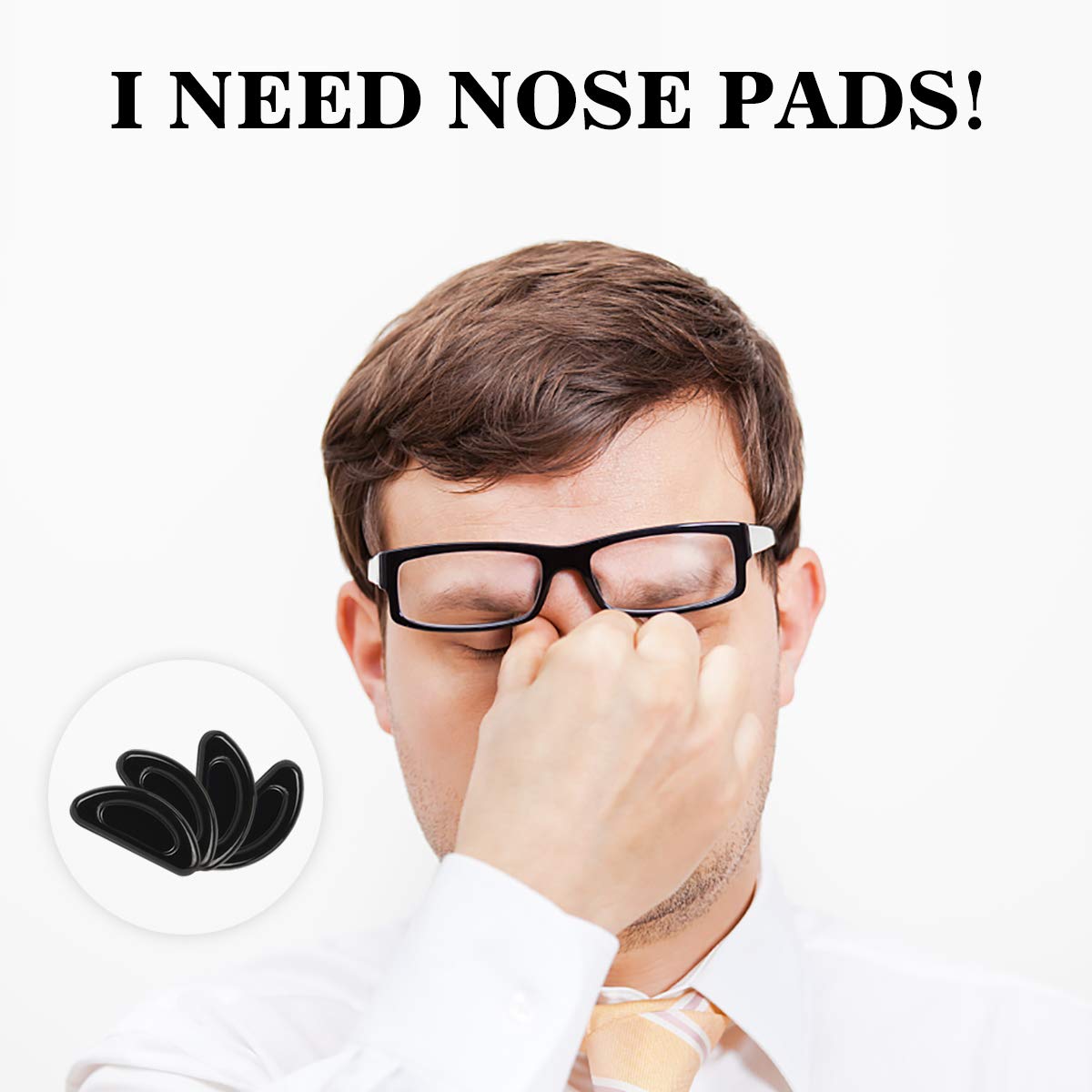 Step-by-step how to apply self-adhesive nose pads