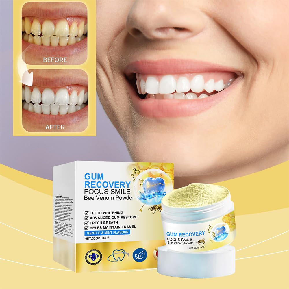 Step-by-step usage of tooth powder on toothbrush