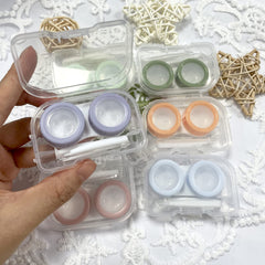 Howinn orange color contact lens case with swivel lid