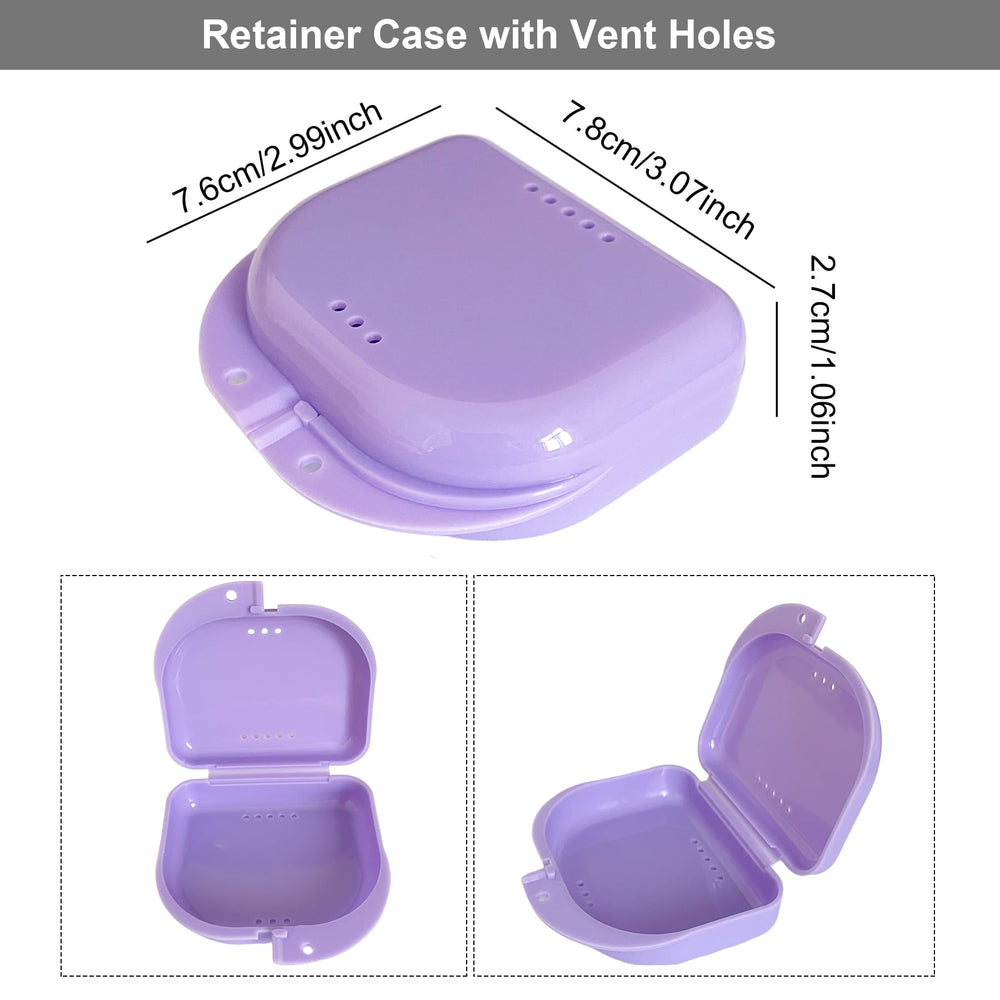 Portable denture bath case in travel setup for home, car, and camping