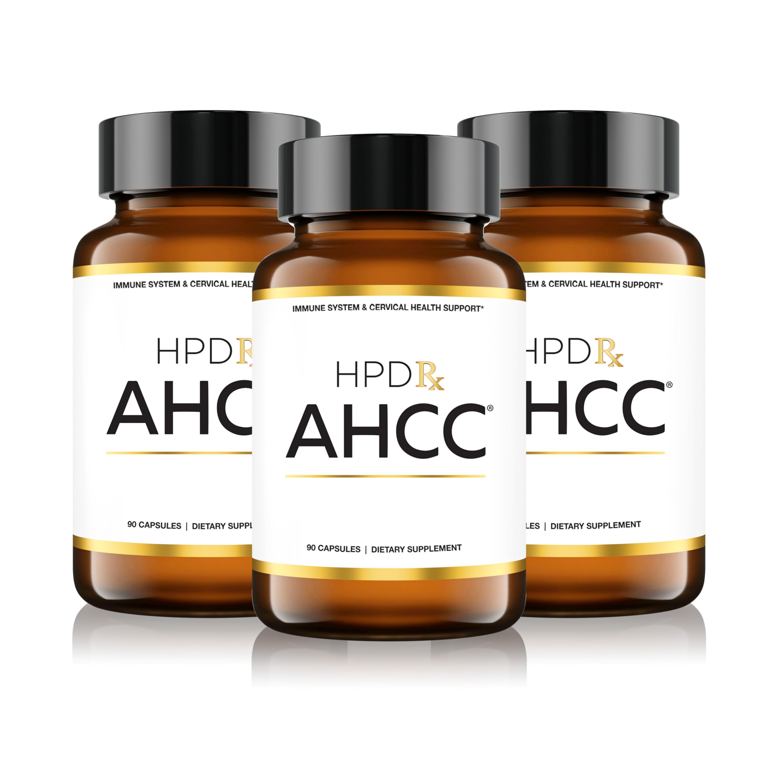 HPD Rx AHCC Shiitake bottle label