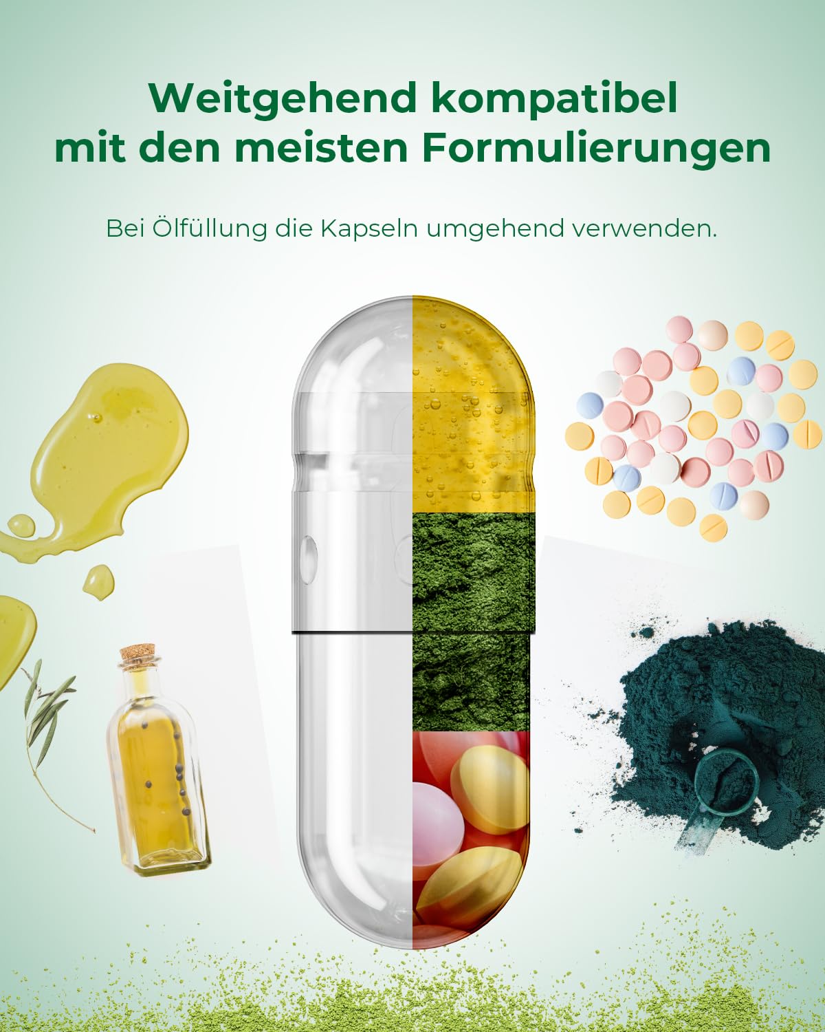 Using capsules with powder in a filling machine for 00 size HPMC capsules