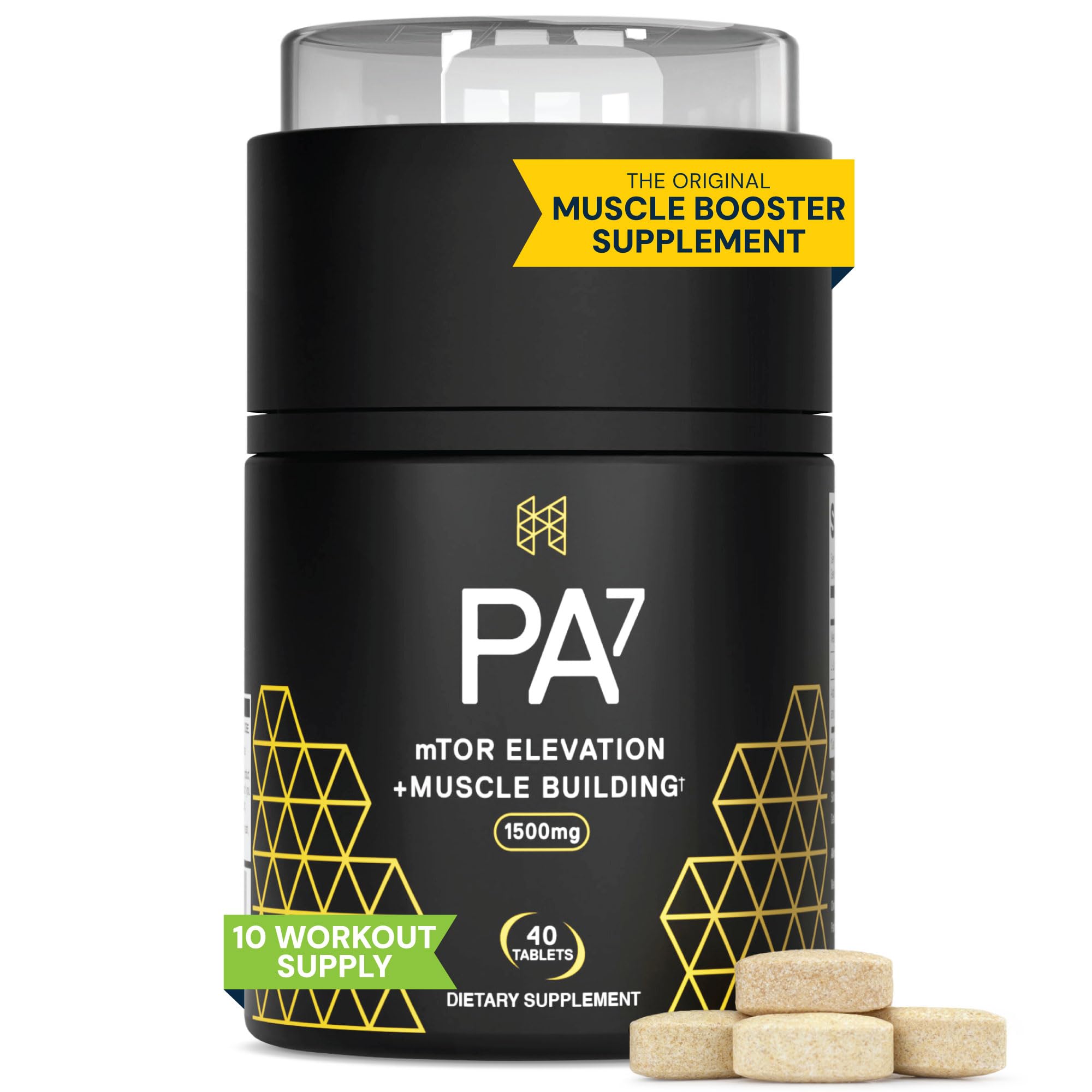 HPN PA(7) bottle front for workout muscle support.