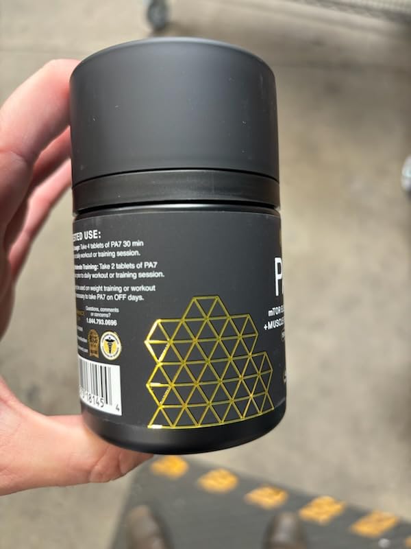 Close-up of product label