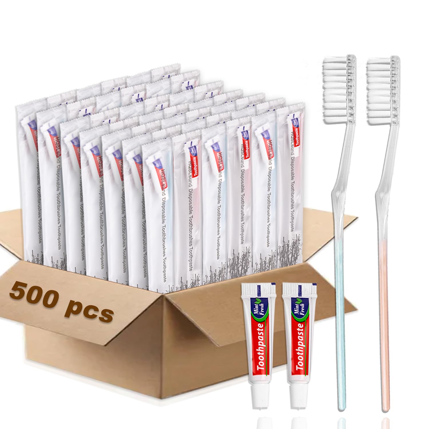 Individually wrapped toothbrushes for cleanliness and travel