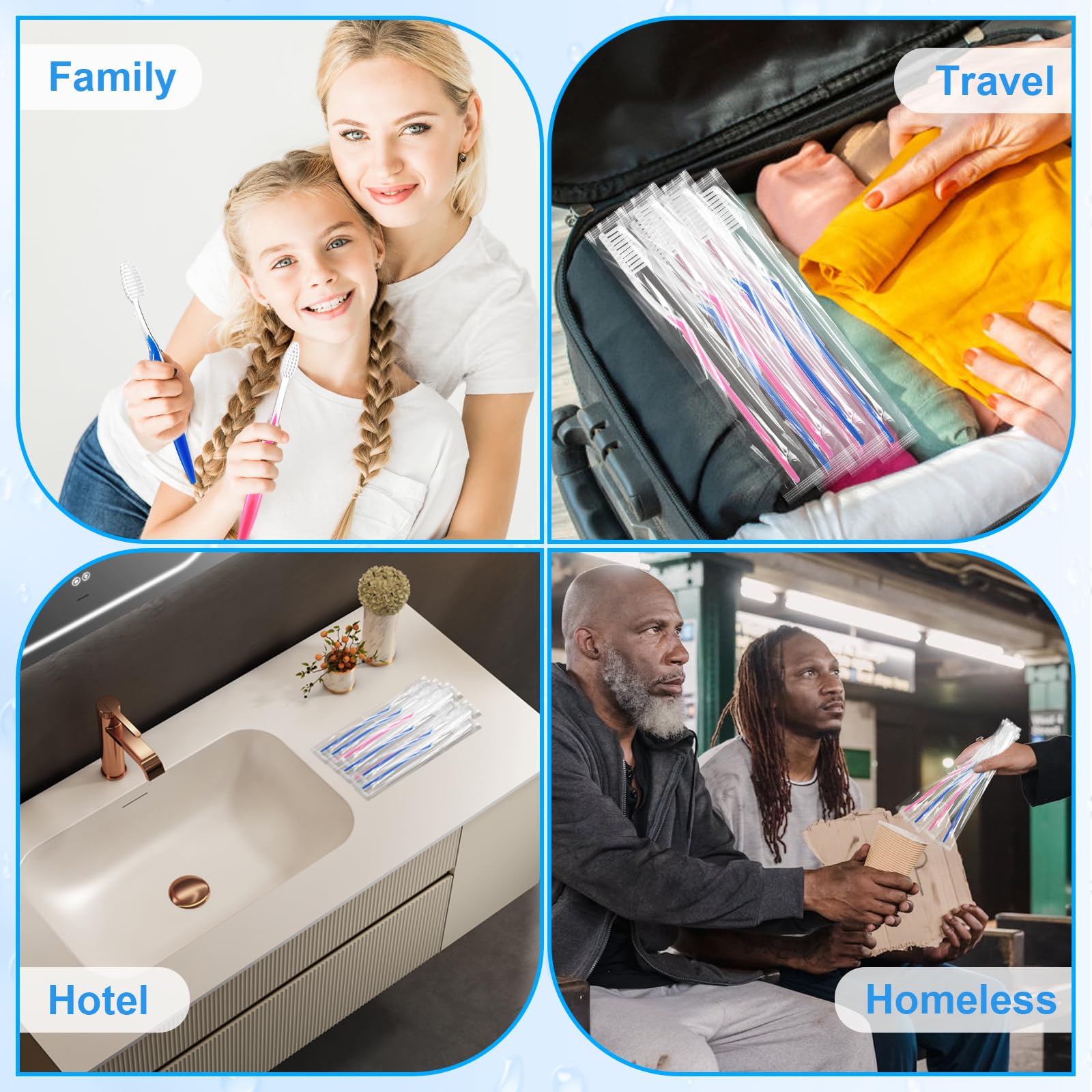 Packaged for hotel, camping, and travel use