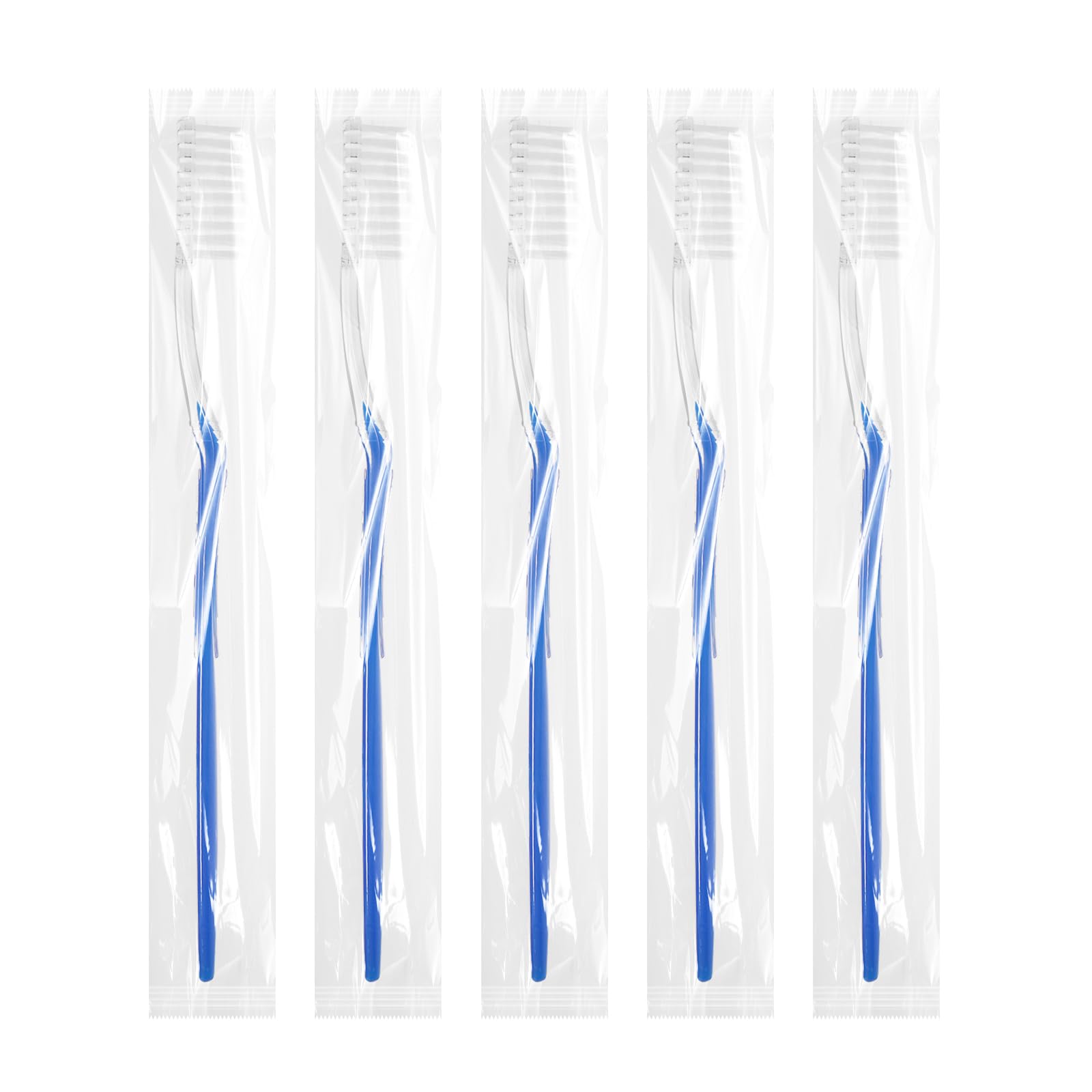 Compact travel toothbrush kit in disposable packaging