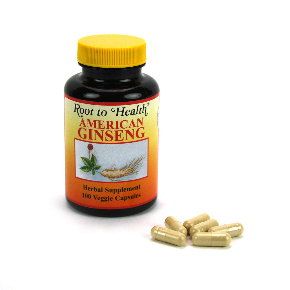 Back label on Hsu's SKU 1001 American Ginseng Capsules with supplement facts
