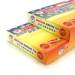 Packaging illustration of Hsu's American Ginseng Tea Bags 40-count