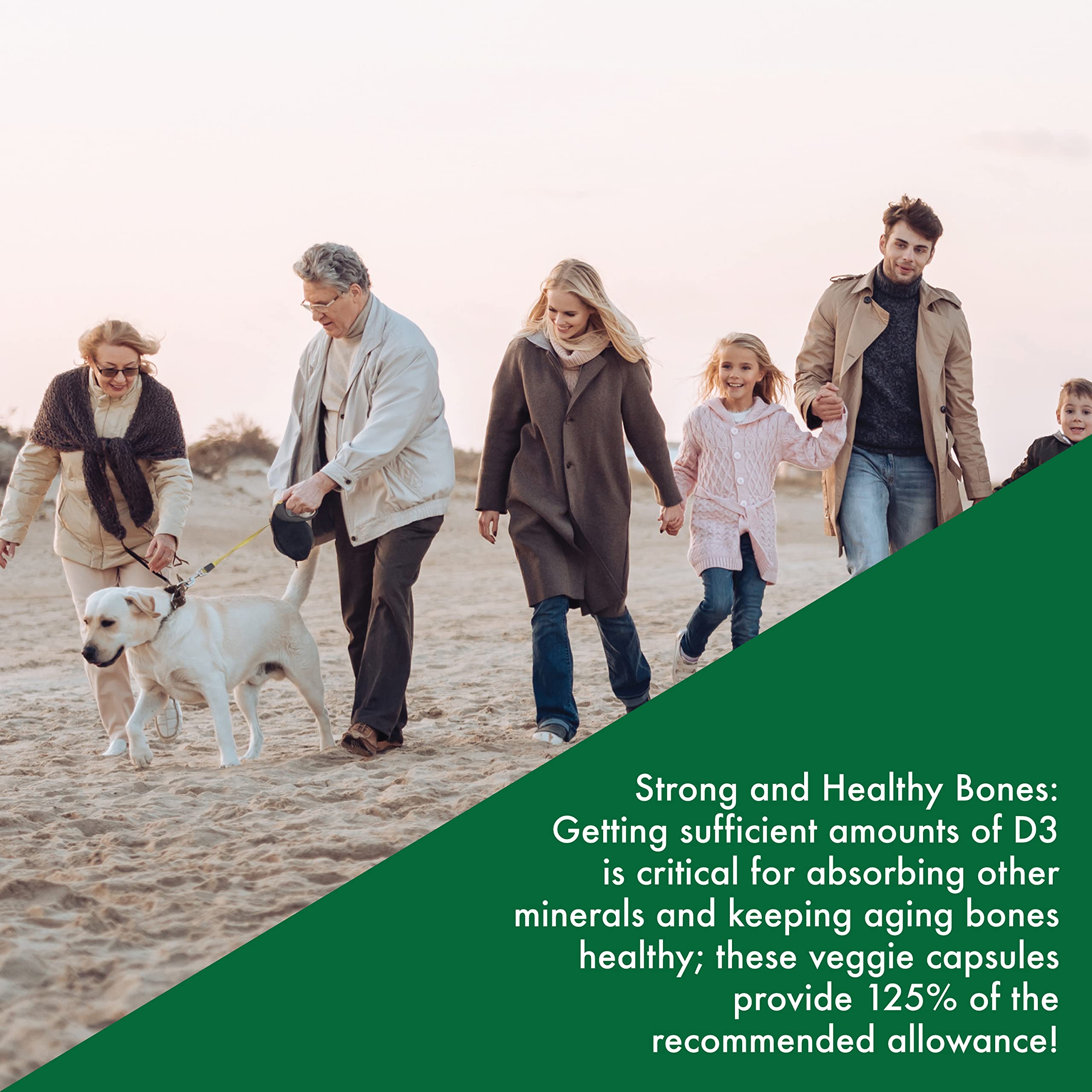 Vegan-friendly veggie capsules containing K2 MK-7 and D3 1000IU