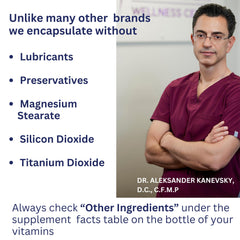 Magnesium, Vitamin B6, and Vitamin B12 capsules