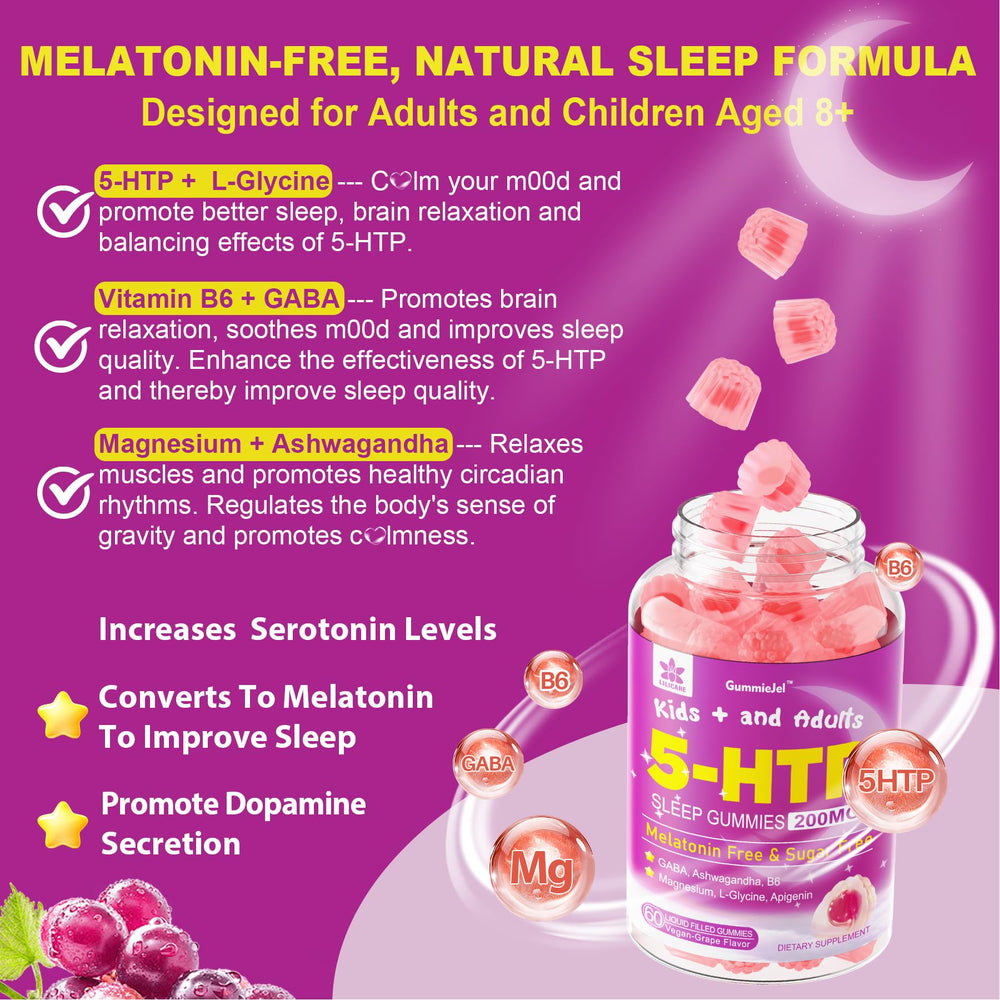 Label highlighting sugar-free and melatonin-free formulation