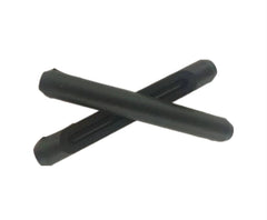 HTS007 clear silicone temple socks attached to eyeglasses frame