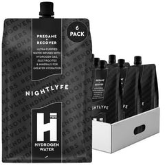 HTWO molecular hydrogen water bottle close-up for fast hydration and focused energy.