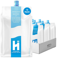 HTWO original hydrogen water bottle pouring for refreshed hydration during workouts.