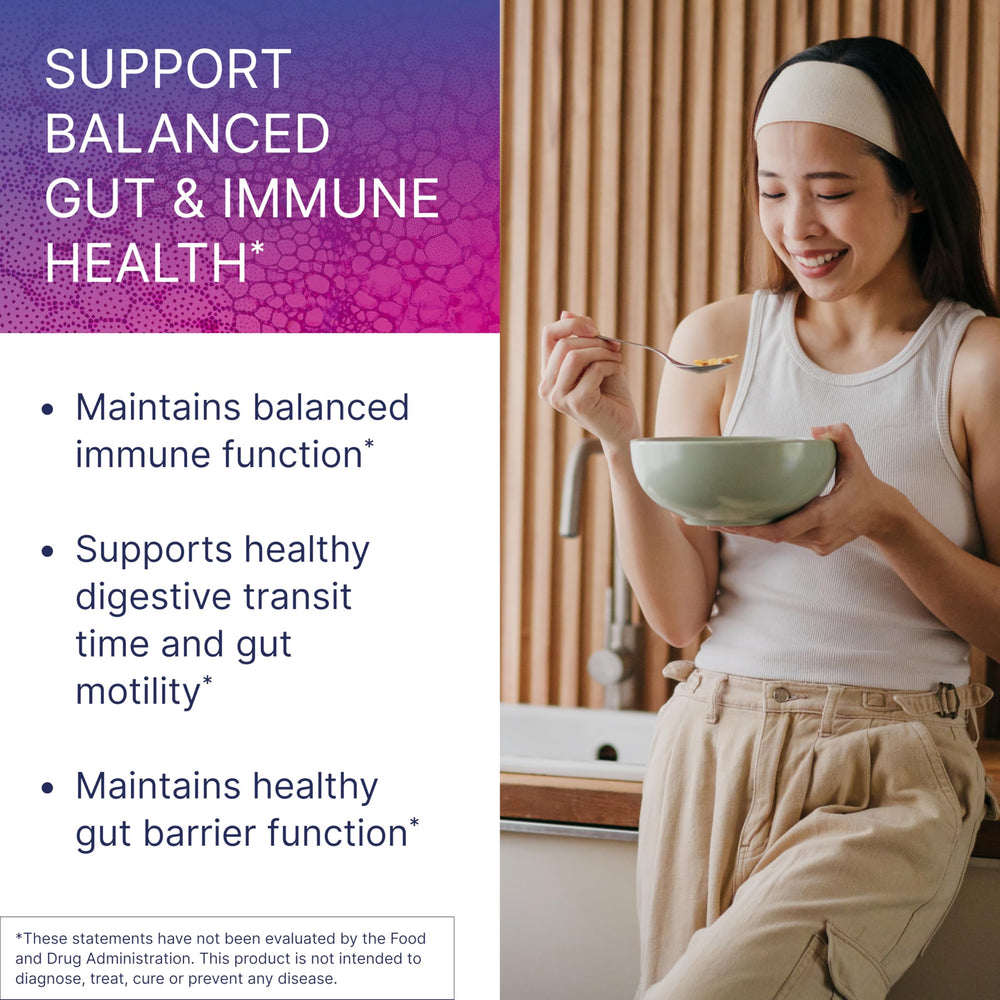 Illustration of digestive health concept with HU58 probiotic