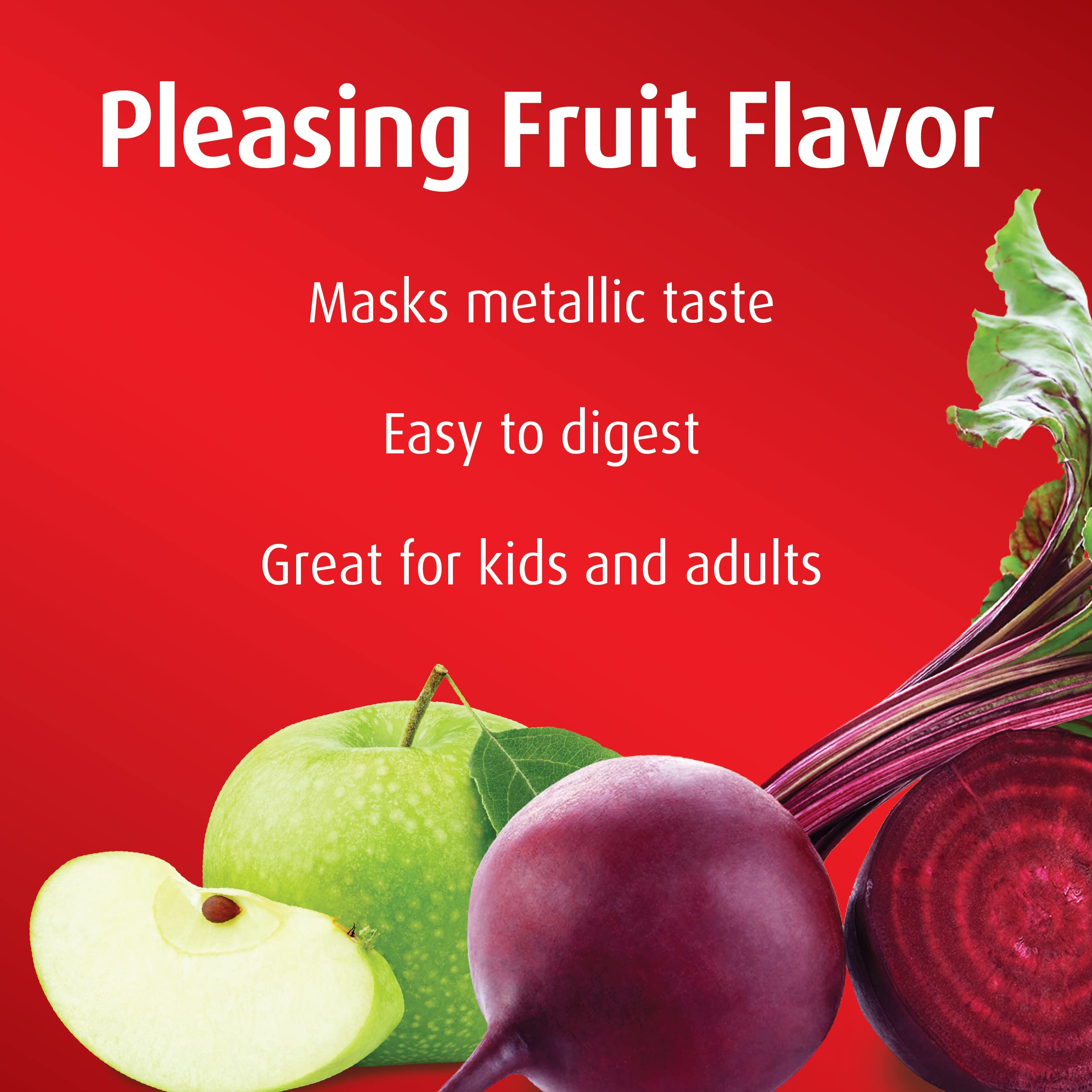 Fruit flavor label of Hübner Iron Vital Liquid Iron