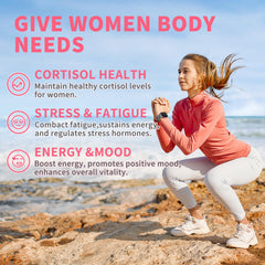 Hudetex ingredients layout displaying ashwagandha and rhodiola for natural support