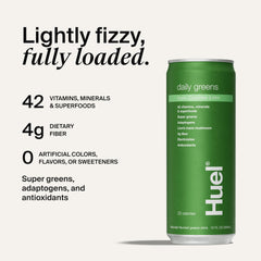 Huel Daily Greens 12 oz bottle in 12-pack carton