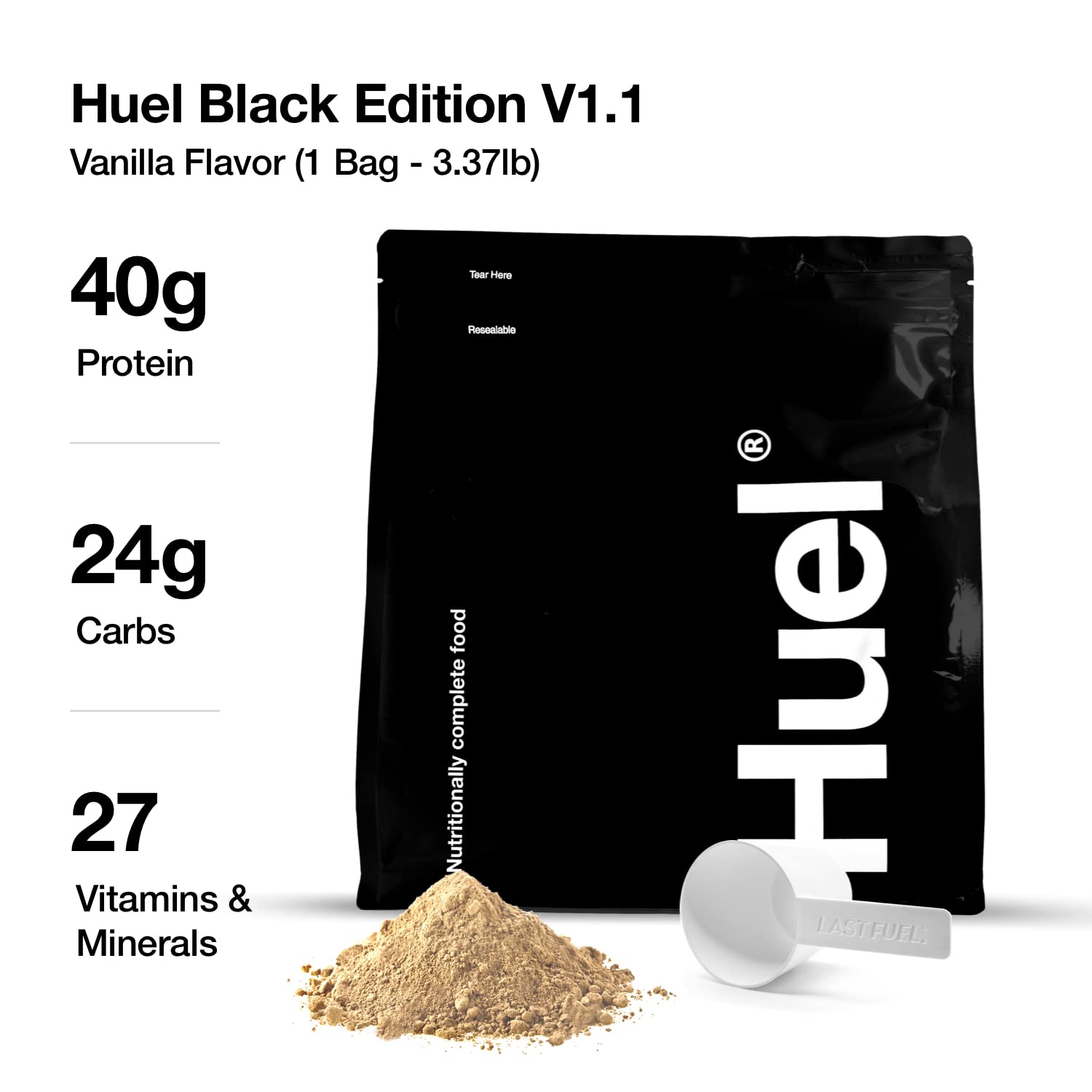 LastFuel scoop included with Huel Vanilla