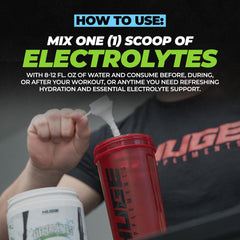 Huge Supplements Electrolytes Powder built-in funnel scoop for mess-free prep.