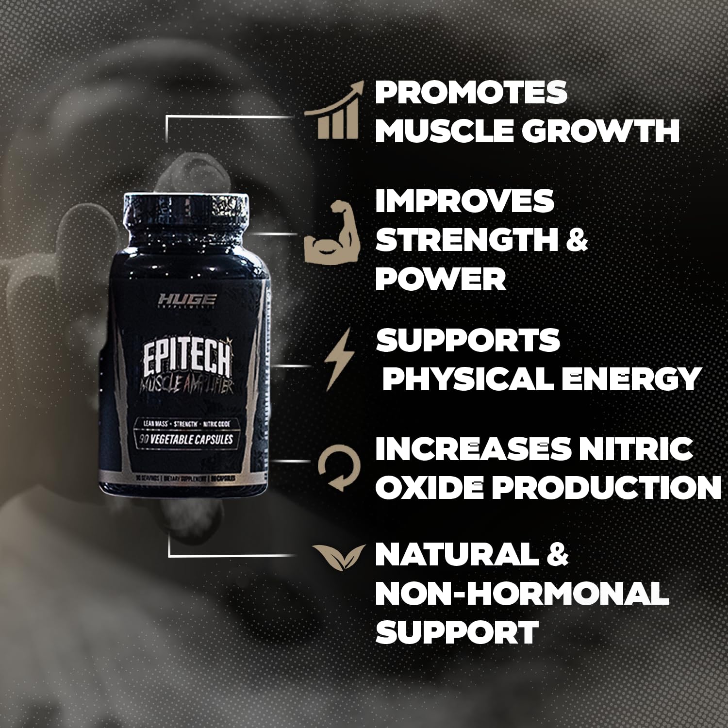Huge Supplements Epitech Epicatechin bioavailability concept with BioPerine
