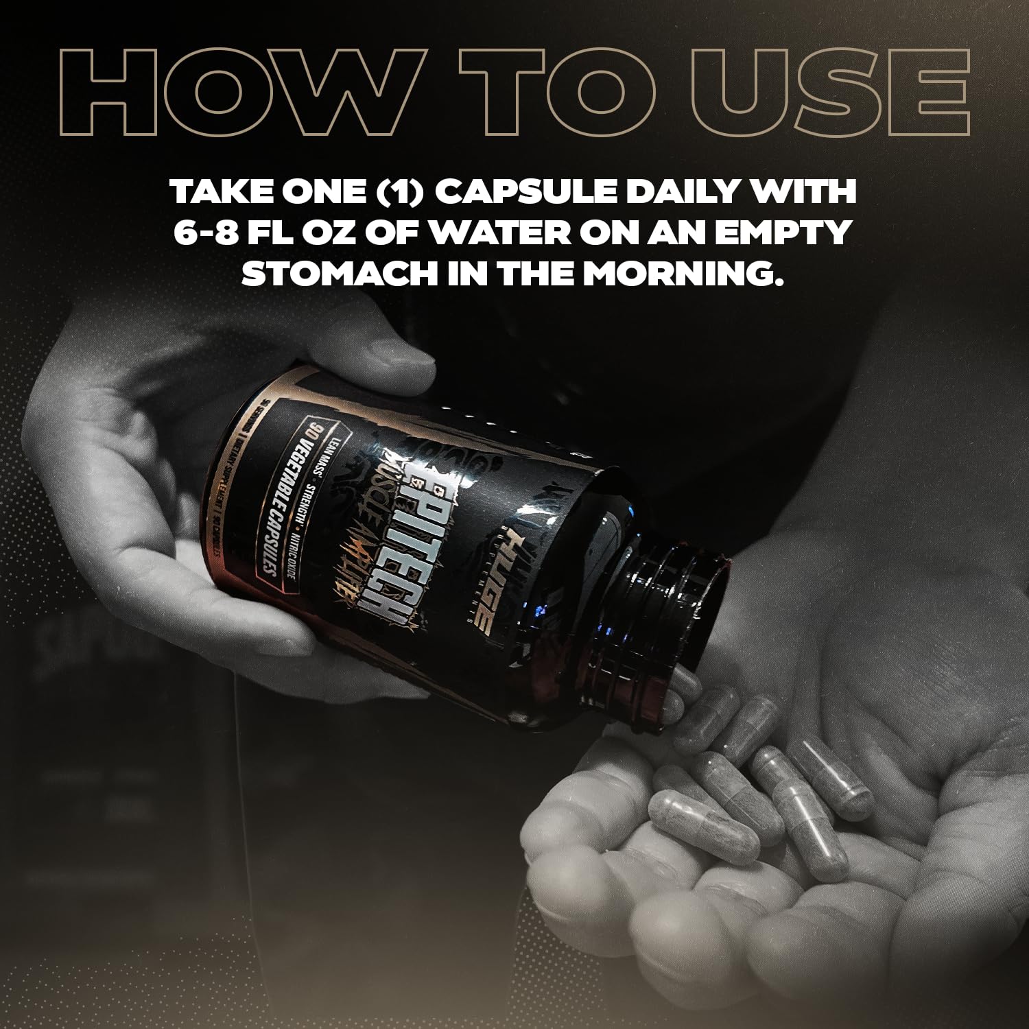 Huge Supplements Epicatechin training scene suggesting endurance benefits