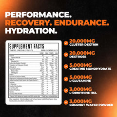 Huge Supplements Formula XII nutrition label closeup highlights ingredients used for energy and recovery support.