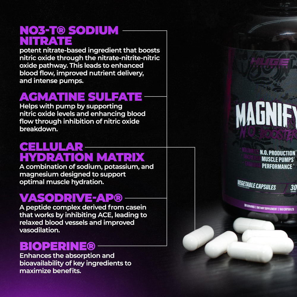 Huge Supplements Magnify Pump scoop-dispense for mixing before training