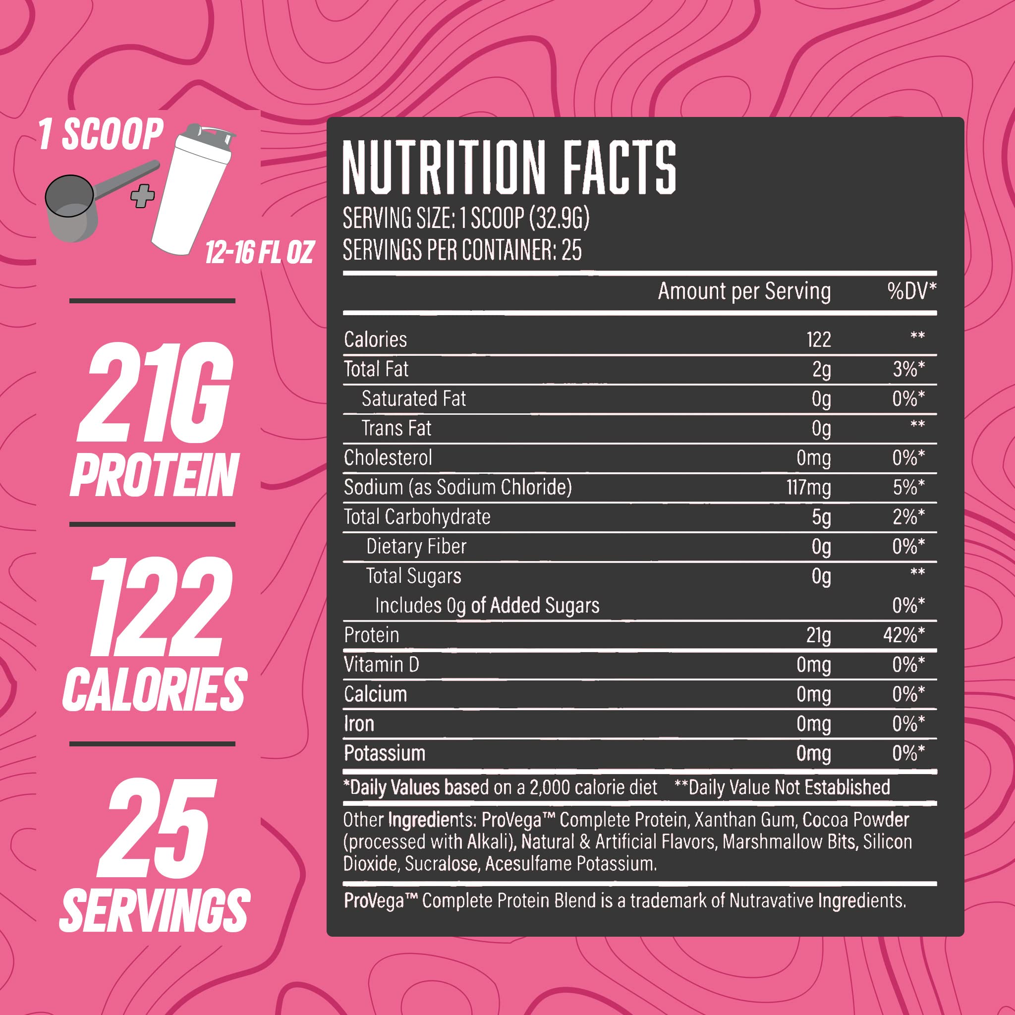 Huge Supplements vegan protein marshmallow madness shaker enables quick smooth mixes