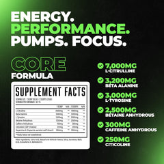 Huge Supplements Wrecked Core scoop showing precise serving.