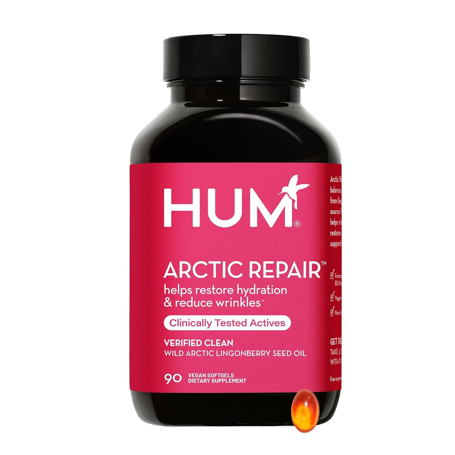 Arctic Repair bottle showing 90 vegan softgels