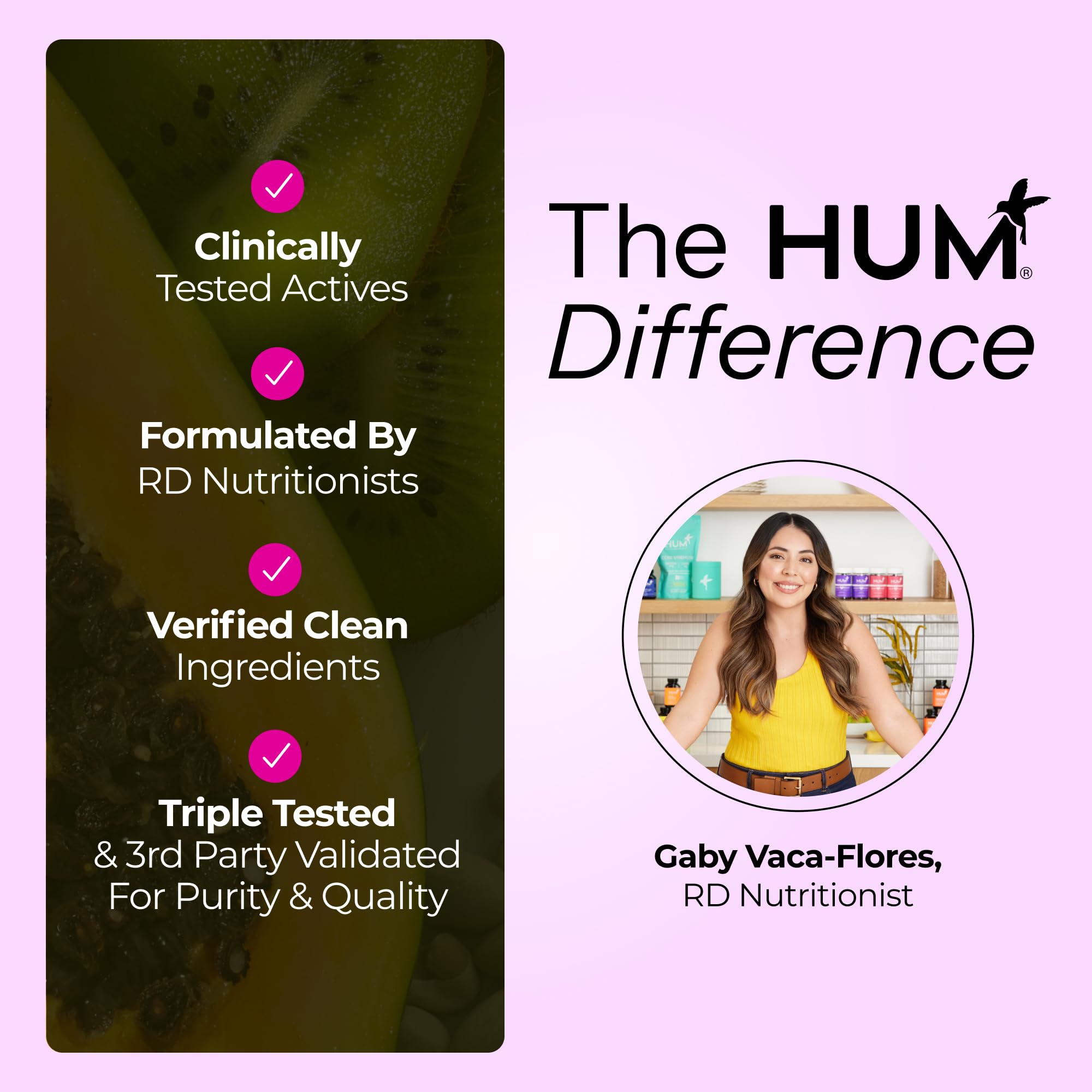 Visual representing daily routine and relaxation with HUM gummies