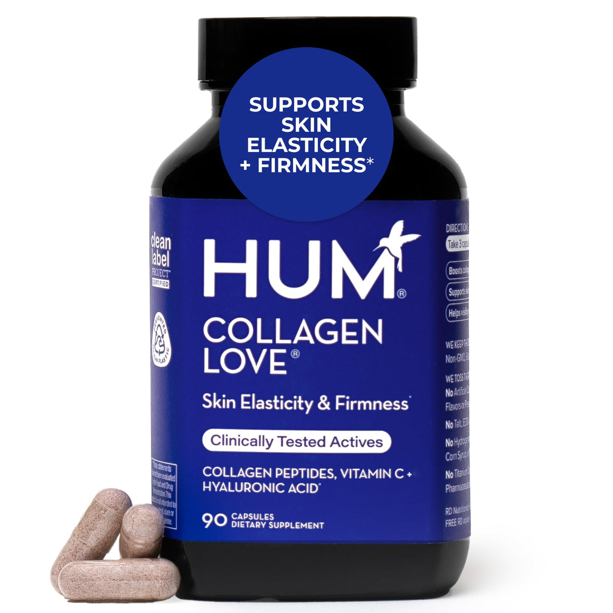HUM Collagen Love Skin supplement hero product shot