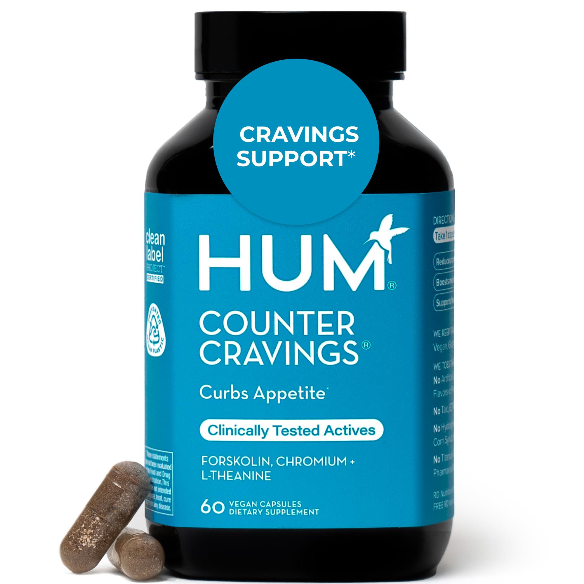 Hum Counter Cravings bottle front view for daily routine support.