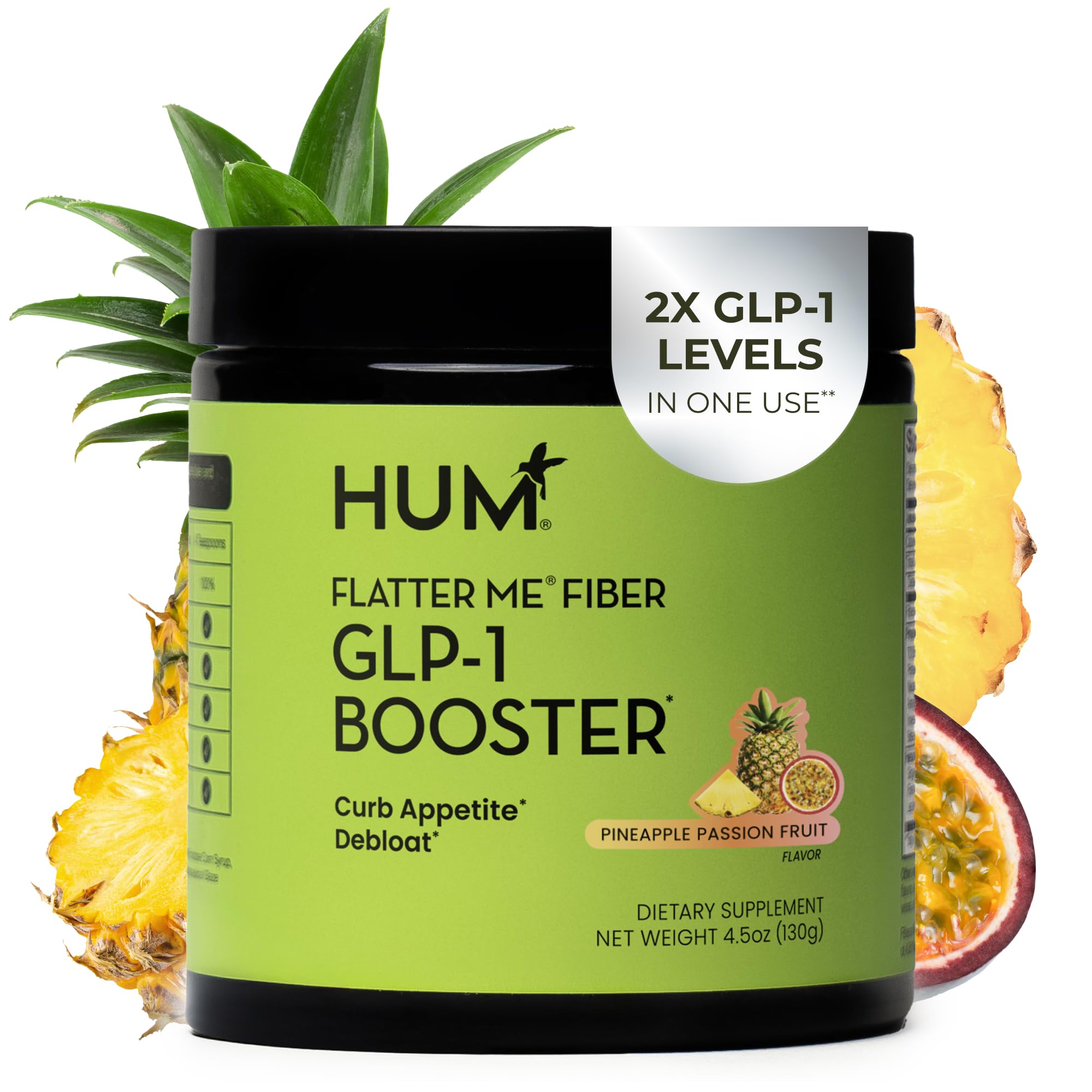 HUM Flatter Me bottle with GLP-1 booster for appetite support