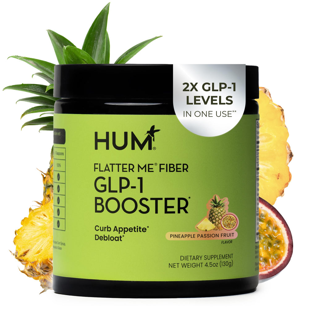 HUM Flatter Me bottle with GLP-1 booster for appetite support