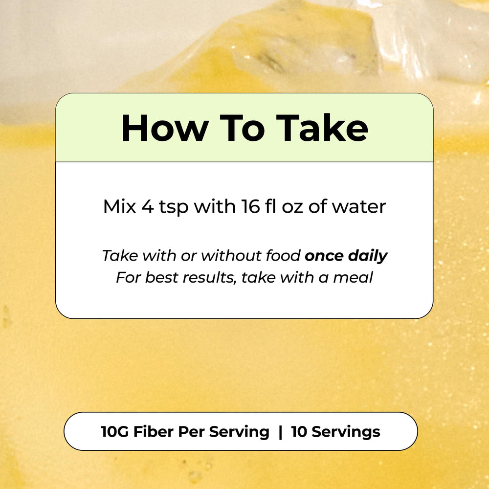 Powder dissolving in water from HUM Flatter Me for quick mix