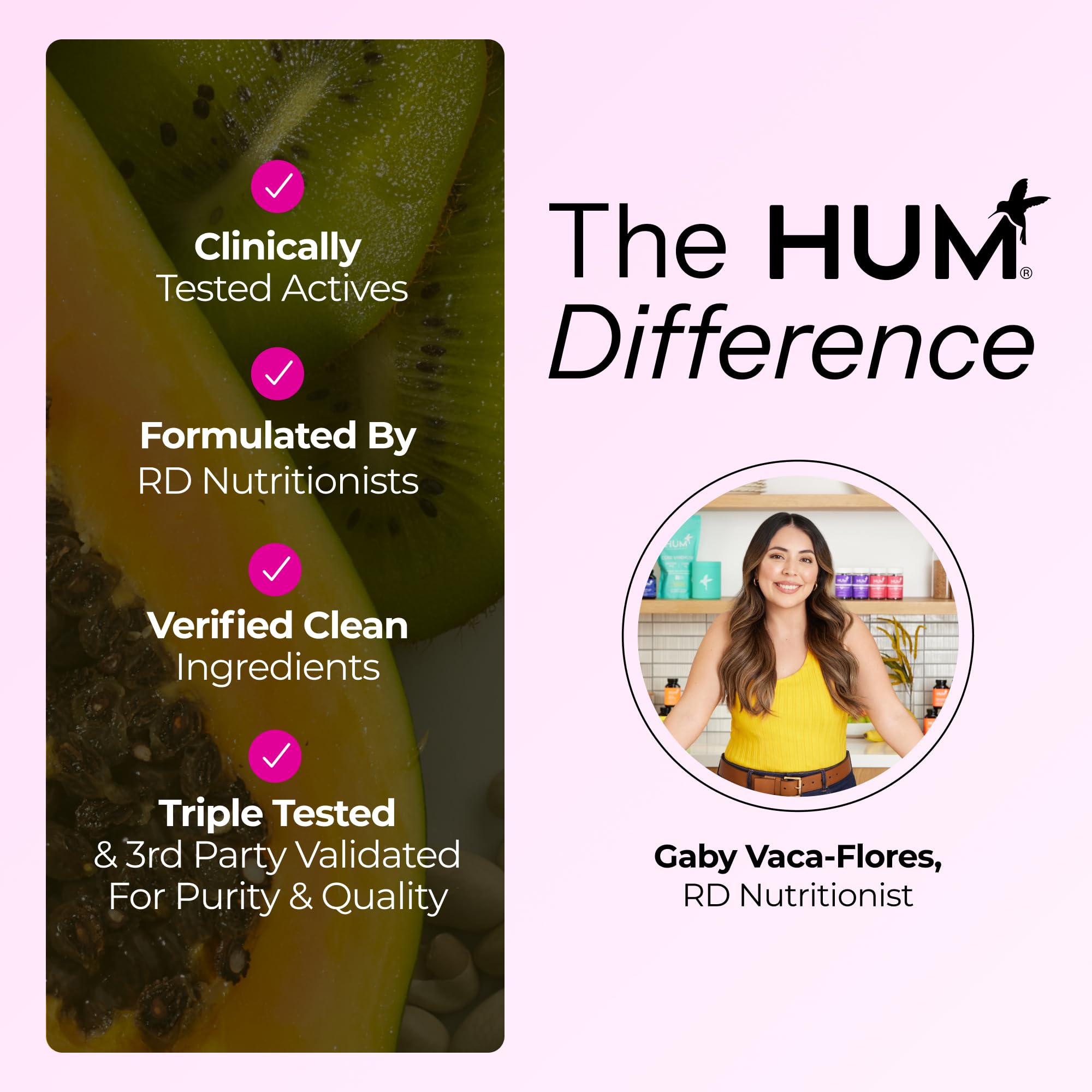 Men and women choosing HUM Hair Strong daily hair growth supplement