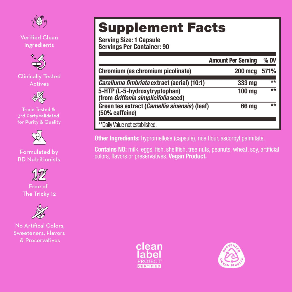 HUM Skinny Bird capsules arranged for mindful snacking routine.
